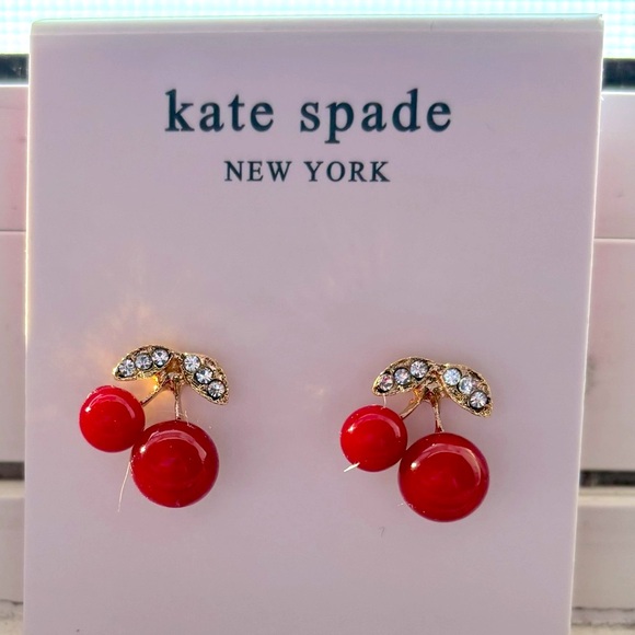 kate spade Jewelry - KATE SPADE ♠️ NEW YORK small cherry pavé stud earrings